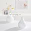 Nordic Minimalist INS Modern Creative Ribbed Vase White Ceramic Flower Vase for Decoration for Wedding Event