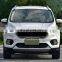 Gloss Black Front Honeycomb Mesh Upper Bumper LED Grill fit for Ford Escape Kuga 2017-2019