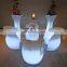 rgb color change illuminated light up portable bar tables outdoor led chair lumineuse led garden glow furniture bar sofa set