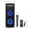 Portable Speaker Rechargeable Outdoor Speaker Microphone Included with Remote Support TWS USB FM Radio AUX, LED