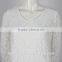 women clothing suppliers humen flare sleeves white lace dress latest lace pattern
