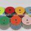 Concrete dry polishing pad