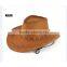 Hot sell Mexican suede leather cowboy hat with cross stitching