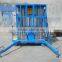 6m double mast aluminum alloy lift /hydraulic mast lift system