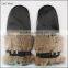 the mitten for fashion women wearing winter genuine leather
