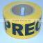 Caution Tape Yellow With Black Words PERCAUCION on the PE Film SGS and TUV Certification Caution Tape