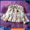 Selling Short style 2015 Winter Fashion 100% Real Rabbit fur coat with 9 colors