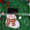 Christmas decorative plush snowman socks christmas hanging decoration