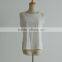 solid color mesh embroider cap sleeve short new models blouses