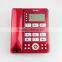 Large LCD red color business telephone set for office and home use