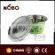 stainless steel oil bowl wi th steel lid