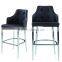 black hard PVC cheap dining chair