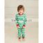 Best quality Wholesale children plain cotton pattern Christmas 2015 kids red white stripes pajamas