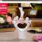 2016 Hot sale hollow out centerpiece porcelain flower vase white ceramic vase for home decoration