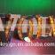 Luminous letters / sign letters of mirrored stainless steel/acrylic punching lighted word/channel letters door sign