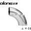 316l 304 stainless steel pipe fitting polished 90 degree elbow
