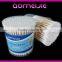 Absorbent pure cotton and double-tipped plastic stick cotton buds