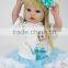 Soft safety material cheap girls toys 22 inches silicone doll made in China