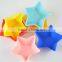 7cm diameter five star designs silicone muffin cups