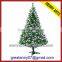 6FT(180cm) wholesale slim artificial flocked revolving christmas trees made in china