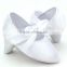 Plain white popular newborn kid high heel shoes