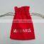 cheap sale black drawstring cotton dust bag