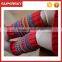 V-37 Crochet knitting stripe baby boot cuffs leg warmer