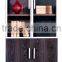 bookcase with glass door for office ues filing cabinet melamine material
