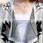 Fringed hem decoration knitting geometric designs cardigan knitted sweater                        
                                                Quality Choice