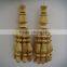 Wooden multiple beads gold tassels for churches | Gold borlas con bolitas tassels spanish