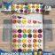 Polyester Printing Macarons Design 3D Bed Set