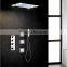 led shower panel,360*500mm bathroom rain shower set,Hot/cold 3 way conceal body spray panel shower