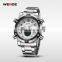 WEIDE Fashion New Design Army Style Mens Wrist Watch 3atm Water Resistant Genuine Stainless Steel relogio masculino