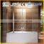 Pivot and folding 6mm Glass Shower Screen for Bathtub 1000x1400mm EX-206