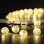 Solar Outdoor String Lights 19.7 ft 30 LED Warm White Crystal Ball Christmas Globe Lights