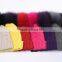 High quality wool knitted beanie hat with big raccoon fur ball pompoms on top for ladies grey color KZ160076