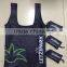 Custom 210 t Ripstop nylon these reusable folding shopping bag with small pouch