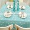 High quality hotel dining room embroidered polyester table cloth for interior decor