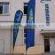 Teardrop Flag 100% Polyester Flying Banner For Advertising