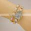 casual fashion fancy ladies watches gold rectangle diamond bracelet watch