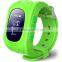 New products for 2016 waterproof wrist watch gps tracking device for kids Q50 with two way communication