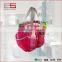 Manufacturer folding bathroom mesh shower tote organizer