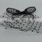 Black origin lace bunny rabbit ears headband