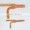 Red copper branch pipe