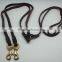 Two dog leashes genuine leather leash