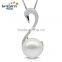 more popular fashion freshwater swan shape pearl pendant necklace