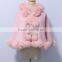 cashmere cape for women with fox fur trim CC63