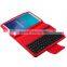 Coustom Design Slim Stand PU Leather Cover With Romovable Bluetooth Keyboard For 9.6" Samsung Galaxy Tab E T561