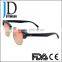 Japanese double frame metal wood sunglasses real wood sunglasses with blinds