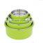 Stainless steel colorful single layer food warmer containers lunch box